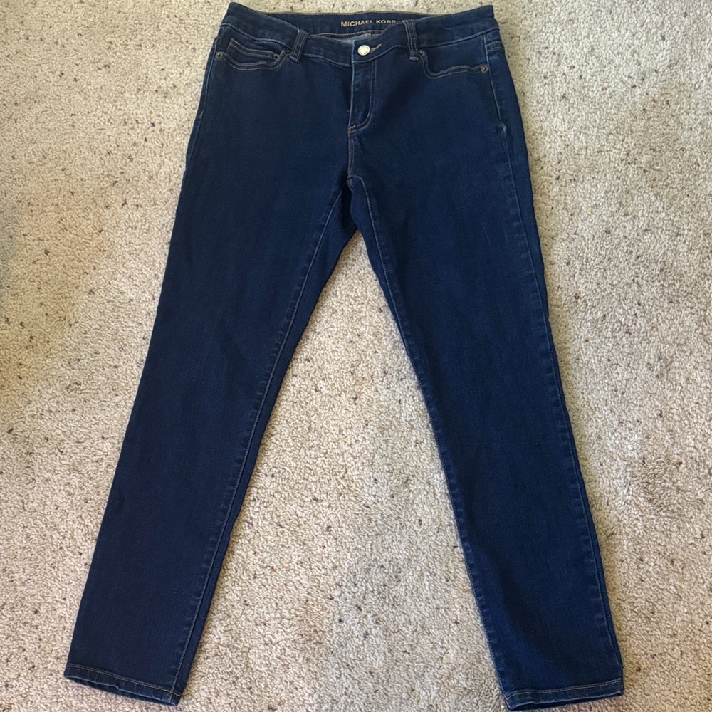 Michael Kors Women's Dark Blue Skinny Jeans